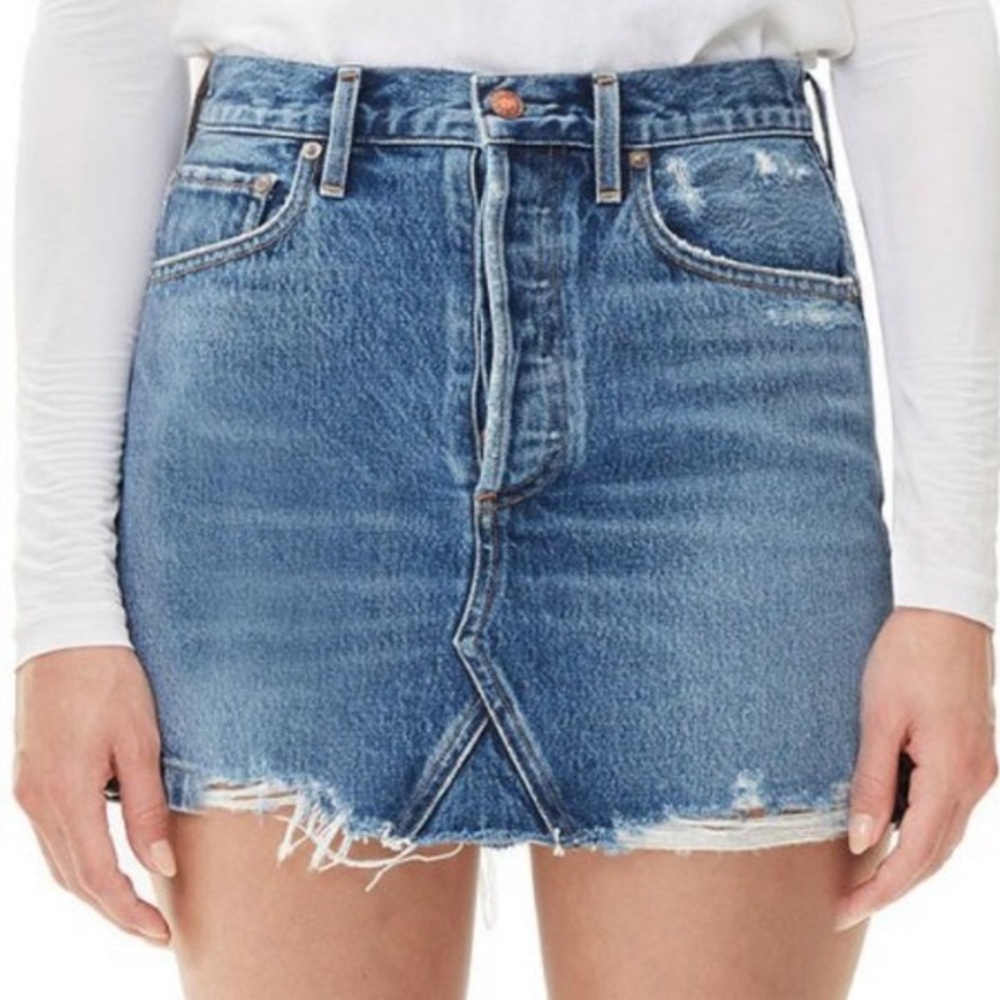 AGOLDE denim skirt